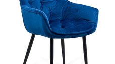 Scaun dining BUC 257 din catifea albastru