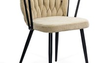 Scaun Dining Modern BUC 262 Bej cu Tapițerie Premium