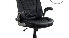 Scaun Directorial OFF 320 Negru cu Arcuri, Capacitate 130 KG