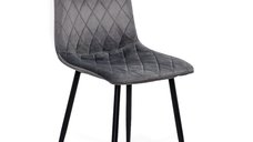 Scaun elegant BUC 209 din catifea gri