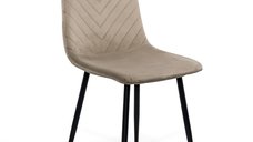 Scaun elegant din catifea BUC 208 bej pentru living