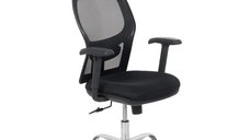 Scaun ergonomic de birou OFF 989 in nuanta neagra