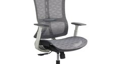 Scaun ergonomic de birou SYYT 9511 cu tetiera ajustabila, gri
