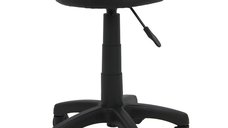 Scaun operativ ABS 102, reglabil pe inaltime, rotativ, piele ecologica neagra