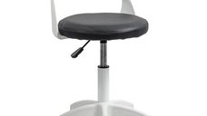 Scaun operativ rotativ OFF 1021 din piele ecologica negru
