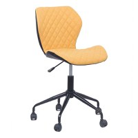 Scaun pentru birou din material textil si piele eco OFF 716 galben - resigilat - 1