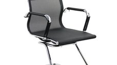 Scaun vizitatori OFF 804 negru cu design modern