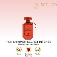 Apa de parfum Pink Shimmer Secret Intense - Maison Alhambra, femei, 100 ml - 1
