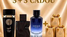 Aswad Noir, Bullet si Savage Intense - Pachet de Parfumuri Masculine + 3 Cadou