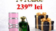 Pachet Apa de parfum Yara by Lattafa + Apă de parfum Adyan, Sanad, unisex+ 2 parfumuri cadou