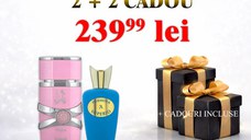 Pachet Apa de parfum Yara by Lattafa + Apă de parfum Asten, Hermosa Superio+ 2 parfumuri cadou