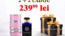 Pachet Apa de parfum Yara by Lattafa + Apă de parfum Cute Lady+ 2 parfumuri cadou