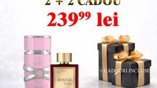 Pachet Apa de parfum Yara by Lattafa + Rouge Dubai, unisex+ 2 parfumuri cadou