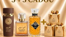 Pachet Parfumuri Aswad Bourbon, Khabrah Special si Angelic Spirit + 3 Parfumuri Cadou, 100 ml
