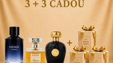Set 3 parfumuri Savage, Fallen Angel si Opulent Oud, 100 ml, cu 3 parfumuri cadou