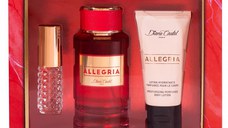 Set cadou 3 produse Allegria, apă de parfum + loțiune de corp + mini parfum