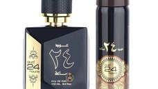 Set Oud 24 Hours, Ard Al Zaafaran, Apa de Parfum, Unisex - 100ml + Deo - 50ml