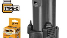Acumulator 12V cu incarcare USB Type C - Ingco FBLI12153E