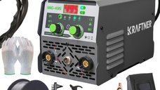 Aparat de sudura invertor KRAFTNER KF-5943 3 in 1 MIG MMA TIG 495A cu accesorii incluse