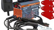 Aparat de sudura invertor Ural Mash MMA 300 Next Generation CMP0744, 300A, electrozi 1.6-4 mm, cablu 300 cm, set complet cu 4 magneti KRAFTNER KF-1408