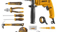 Bormasina Ingco HKTHP11151 680W cu Trusa de Accesorii 115 buc