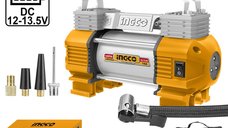 Compresor Auto 12V Ingco AAC2508 cu 2 Cilindri si Presiune de 8bar