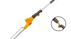 Fierastrau pentru gard viu Ingco CPHT2016012, 20V, tija telescopica de 2,4 m, acumulator inclus