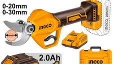 Foarfeca electrica INGCO CSSLI203083, 20V, 30mm, motor brushless, cu acumulator si geanta