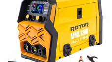 Invertor de sudura Rotor MMLT-300, MIG-MAG si MMA, 300A, sarma flux 0.8-1.2 mm