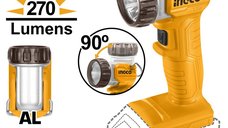 Lanterna LED Ingco CWLI2038 20V 270 Lumeni - Fara Acumulator