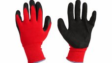 Manusi de Protectie CMP1721 Rosu Negru, Rezistente si Antiderapante pentru Constructii si Mecanica