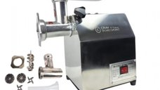 Masina de tocat carne electrica CRAFT-TEC MK-10 MX1221, 3500W, 150 kg/h, inox, compacta, palnie pentru carnati
