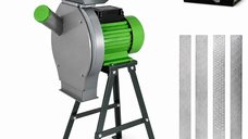 Moara Electrica pentru Uruiala KRAFTNER KF-9705 cu Suport Metalic, 4.5KW, 300kg/ora, 20 Ciocanele, Cuva Mare