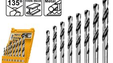 Set Burghie HSS pentru Metal 8 buc INGCO AKDB1088 - Performanta si Precizie