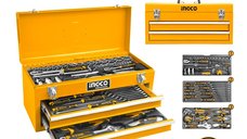 Set Chei Ingco HTCS220971 - 97 Piese in Cutie Metalica Tip Sertar