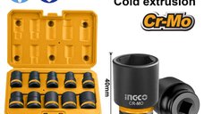 Set Chei Tubulare Impact 1/2 10 Piese 10-24mm, Ingco HKISSD12101