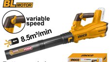 Suflanta Ingco CABLI20428 pentru Frunze - Motor Brushless 20V Fara Acumulator