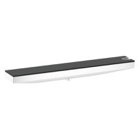 Accesoriu FixFit Combo Hansgrohe Rainfinity 500 cu agatatoare si raft sticla grafit  orientare dreapta  alb mat - 1