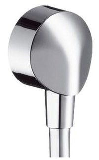 Accesoriu Hansgrohe FixFit E cu supapa de retinere pentru furtun dus  crom - 1