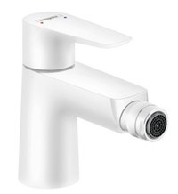Baterie bideu Hansgrohe Talis E cu ventil pop-up  alb mat - 1