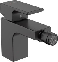 Baterie bideu Hansgrohe Vernis Shape cu ventil pop-up  negru mat - 1