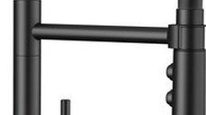 Baterie bucatarie Blanco Catris-S Flexo cu pipa flexibila  negru mat