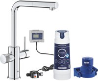 Baterie bucatarie Grohe Blue Pure Minta cu dus extractibil sistem filtrare S starter kit crom - 1