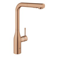 Baterie bucatarie Grohe Essence cu dus extractibil dual spray  pipa L  brushed warm sunset - 1