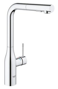 Baterie bucatarie Grohe Essence cu dus extractibil dual spray pipa L crom - 1