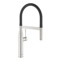 Baterie bucatarie Grohe Essence cu pipa flexibila ProfiSpray  supersteel - 1