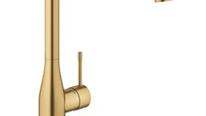 Baterie bucatarie Grohe Essence pipa tip L  brushed cool sunrise