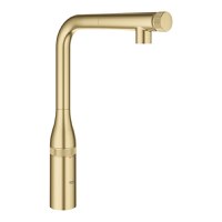 Baterie bucatarie Grohe Essence SmartControl cu dus extractibil pipa L brushed cool sunrise - 1
