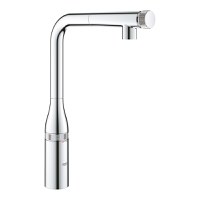 Baterie bucatarie Grohe Essence SmartControl cu dus extractibil pipa L crom - 1