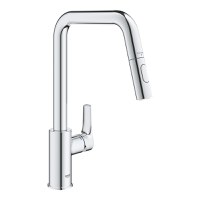 Baterie bucatarie Grohe Eurosmart cu dus extractibil  pipa L  crom - 1